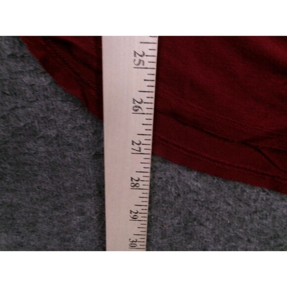 Hollister Top Women Medium Burgundy Base Layer Flowy Causal Everyday Basic Day - Picture 6 of 10